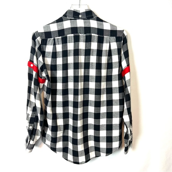 Thom Browne Grey White Plaid Button Down shirt L - Picture 2 of 8